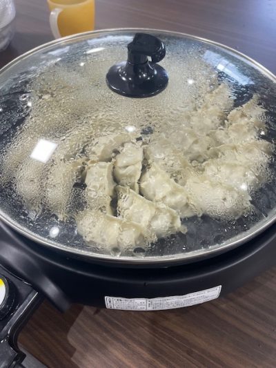 餃子パーティー(-ω-)/